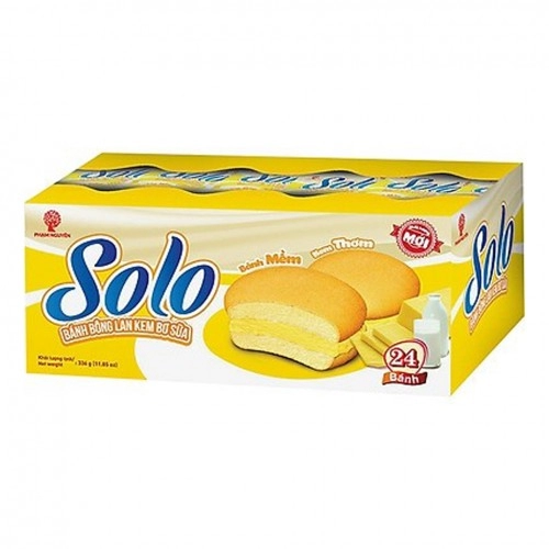 Bánh Solo Khay 336g Bơ Sữa hộp vàng  Bánh Solo Khay 336g Bơ Sữa hộp vàng